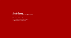 Desktop Screenshot of donsteel.co.za