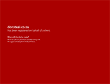 Tablet Screenshot of donsteel.co.za